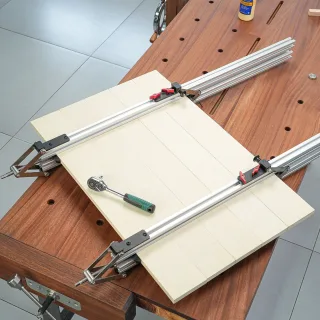 Ganwei Woodworking Panel Clamp Adjustable Height 12-100mm for 3030 Profile Aluminum Alloy & Stainless Steel Fixture for