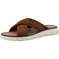Mustang Shoes Emiliano Pantolette Sommerschuh, Schlupfschuh mit Logoschriftzug