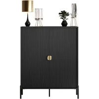 Lookway Kommode DALIA 2D mit Riffel-Front, 104x127x40 cm