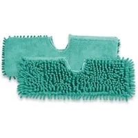 CLEANmaxx Ersatz-Wischtuch 2er-Set Reinigungstücher (Polyamid/Polyester, 13.9x40 cm, Ersatz-Wischtuch 2er-Set türkis Haare)