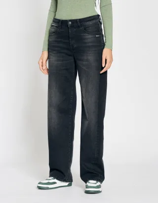 GANG Damen Jeans 94JUL - comfort straight fit Jeans worn black