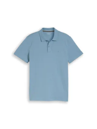 Tom Tailor - Basic Polo mit Logo blau - Gr. - XXXL