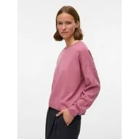 Vero Moda Strickpullover VMEXCITING PLAIN LS O-NK ROLL PULLOV BOO