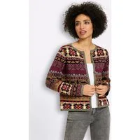 heine Strickjacke Strickjacke Langarm Jacquard