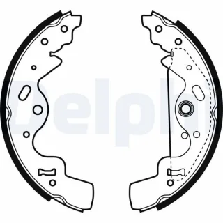 Delphi Bremsbacken hinten Land Rover Freelander 1 LS1941