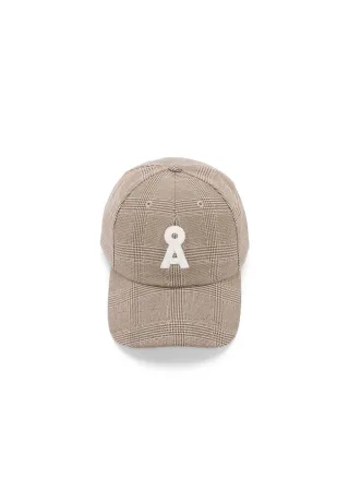 Armedangels - YENAAS CHECK CAP claystone - sand stone - Gr. - ONE SIZE