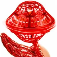 Goldstern-Tech Spielball (interaktiver Flugball mit Gegensteuerung, USB-Akku & Fernbedienung), LED-Hoverball, Fliegender Ball mit Lichteffekten