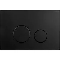 Raybro Innovations Betätigungsplatte CORTADO 35 Matt Schwarz für Geberit Spülkästen