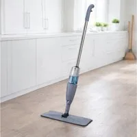 Koopman Wischmopp Bodenwischer Sprühwischer Wischer Sprühfunktion, (Stück, 1-St., Packung), Teleskopstiel, Wassertank, Sprühbehälter, Wischbezug, Klettverschluss