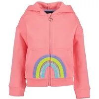 Blue Seven Kapuzensweatjacke mit hochwertiger Regenbogen-Stickerei