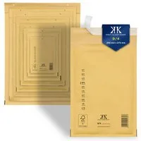 KK Verpackungen Versandtasche, 100 Luftpolster-Versandtaschen D4 D/4 200x275mm (Außenmaß) Braun