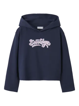 NAME IT - NKFVIALA LS SHORT RLX SWEAT WH BRU Navy Blazer - Gr. - 128