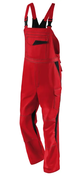 KÜBLER IMAGE DRESS NEW DESIGN Latzhose mittelrot/schwarz 62 - 3347 3411-5599-62