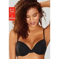 petite fleur by Lascana Schalen-BH (Packung, 2 Stück) mit Bügel, aus Baumwolle