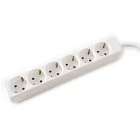 VALUE 6-fach Steckdosenleiste ohne Schalter Steckdosenleiste (Kabellänge 3 m)