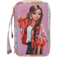 Depesche Federtasche Depesche 3-Fach Federtasche mit Anhänger TOPModel GIRL POWER