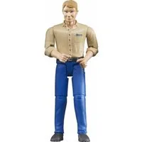 Bruder® Spielfigur Bruder 60006 - Mann mit hellem Hauttyp und blauer Hose