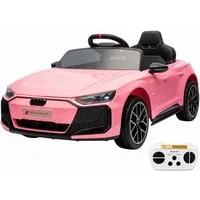 GarveeMore Elektro-Kinderauto License Audi RS E-tron GT, 12V, Fernbedienung, Sicherheitsgurt