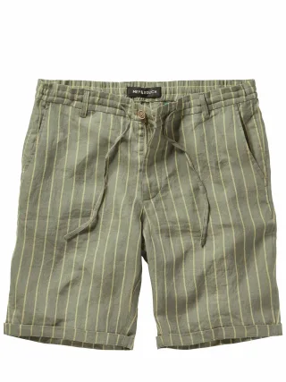 Mey & Edlich Herren Costa-Smeralda-Shorts Grün 100 % Leinen