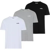 Ellesse T-Shirt AZZINI TEE (3 PACK) (Packung, 3-tlg) 3er-Pack, Kurzarm, mit Rundhalsausschnitt, aus Baumwolle