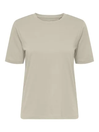 ONLY - ONLHAPPY S/S O-NECK TEE PR JRS Oatmeal - Gr. - L
