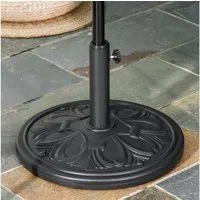 Outsunny Schirmständer Sonnenschirmständer13 kg Ständer Schirm (Schirmfuß, 1 St., Schirmständer), Ø35,Ø38,Ø48mm Kunststoff + Zement Antik Schwarz Ø48 x 34 cm