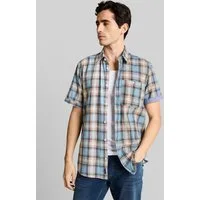 TOM TAILOR Kurzarmhemd Blusen & Shirts Regular Fit Kurzarmhemd mit Karomuster