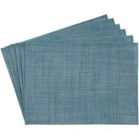APS Platzset Schmalband, (6-St), mit umgenähten Rand, leicht abwischbar, 45x33 cm