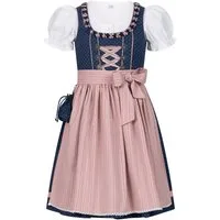 Nübler Dirndl Kinderdirndl Nabila in Blau Rosa von Nübler - Rocklänge knielang