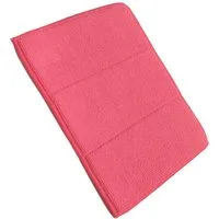 SAUGAUF Mega Clean Professional Mikrofaser Schwammtuch Rot Reinigungstücher (3er Set, 3-tlg., Leichtes Auswringen und besseres Handling)