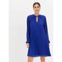bonprix Minikleid für Damen, aus Chiffon, mit Plissee, mit Ballonärmeln, in A-Linie