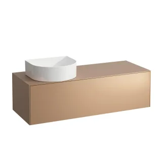 LAUFEN Waschtischunterschrank SONAR f.WT H812340/1/2/3 1175x455 1 Schubl. Ausschnitt li Kupfer, H405 H4054220340411