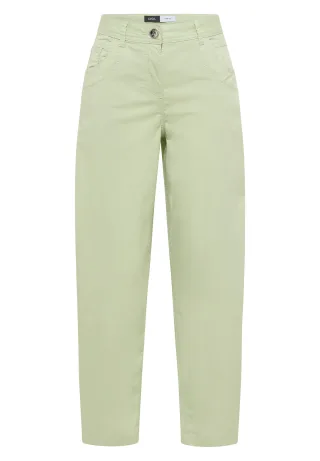 CECIL - Barrel Leg Hose in Papertouch Qualität raw matcha lime - Gr. - 28