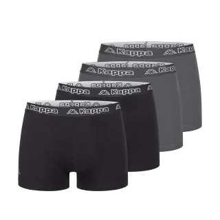 Kappa 4er Set Boxershorts in Schwarz/Anthrazit