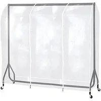 JOYOLEDER Kleidersack Kleiderschutzhülle Cover Abdeckung Kleiderständer (Transparent Abdeckhaube Staubschutz, (120/150/180/200cm)