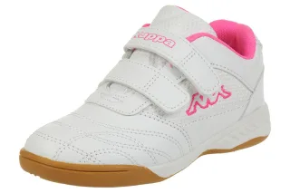 Kappa Indoor KICKOFF Kinder Hallenschuhe weiss/pink 260509K