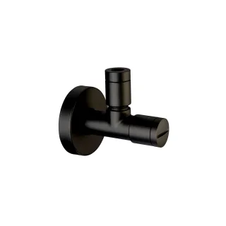 Herzbach deep black eckventil rund sz, Schwarz matt, 23.954780.1.12 23.954780.1.12