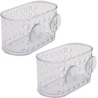 BENSON Duschablage 2x Duschablage Baderegal Duschkorb Duschregal, 2-tlg., Badeablage, Ablage, Saugnapf, Dusche