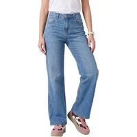 BlauerHafen Schlagjeans Damen Schlagjeans Stretch Baumwollmischung 5 Pocket mit Reißverschluss