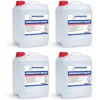 Ravensberger Chemie Bügelwasser VE-Wasser Demineralisiertes Wasser - 5 L, 4x 5 Liter Kanister von Ravensberger Chemie -, kalkfrei für Auto, Batterie, Haushalt, Dampfbügeleisen und Labor