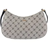 JOOP! Schultertasche mazzolino brooke shoulderbag mhz, Damen Handtasche mit Muster und Kontrastbesatz