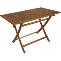 DEGAMO Gartentisch TOBAGO (1-St), rechteckig 70x120cm, Akazie geölt, klappbar