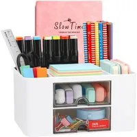 TUWENA Organizer Schreibtisch Organizer mit Schubladen, Multifunktionaler Stifthalter