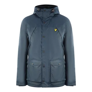 Lyle & Scott Micro Fleece gefütterte Marineblaue Jacke