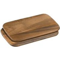 ZASSENHAUS Schneidebrett Frühstücksbrett 26 x 17 cm 2er-Set, Akazienholz, (Schneidebretter)