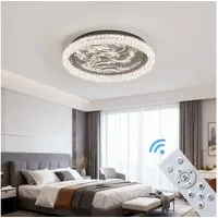 Eurotondisplay LED Deckenleuchte LED Deckenleuchte Fernbedienung Lichtfarbe/Helligkeit einstellbar, LED fest integriert, Warmweiß, Neutralweiß, Kaltweiß, Mit Fernbedienung Lichtfarbe- und Helligkeit einstellbar