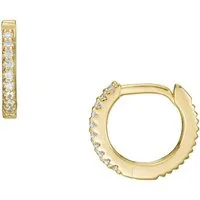 Fossil Paar Creolen Schmuck Geschenk Silber 925 Ohrringe STERLING, mit Zirkonia (synth)