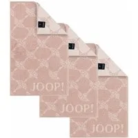 JOOP! Gästehandtücher Unisex Gästetuch 3er Pack Baumwolle, Frottier (Packung, 3-St)