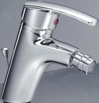 Kaja Platinum Bidetarmatur-Einhebelmischer, mit Ablaufgarnitur chrom, 57220-C 57220-C