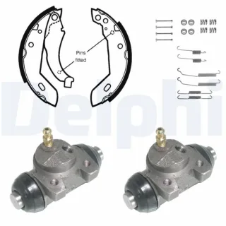 Delphi Bremsbacken vormontiert hinten Peugeot 309 Renault 11 9 Rapid Super
